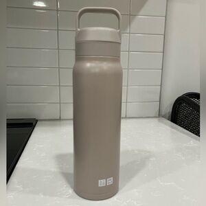 Beige Water Bottle from Uniqlo